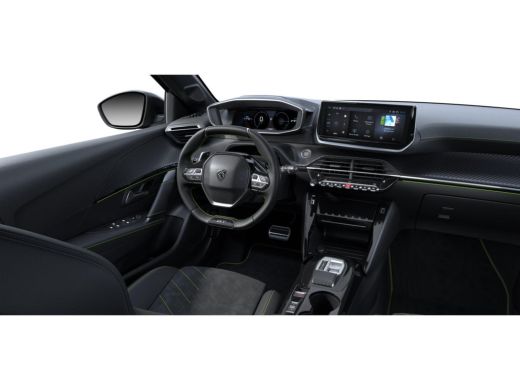 Peugeot 208 GT | Armsteunen op de voorportieren bekleed met kunstleder met groen sierstiksel (GT-Line) | Clim... ActivLease financial lease
