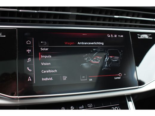 Audi Q7 55 TFSI quattro grijs-kenteken Pano 360-cam 21inch 4wielbest laser-LED ActivLease financial lease