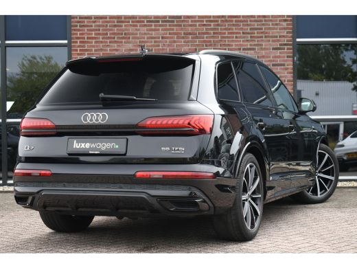 Audi Q7 55 TFSI quattro grijs-kenteken Pano 360-cam 21inch 4wielbest laser-LED ActivLease financial lease