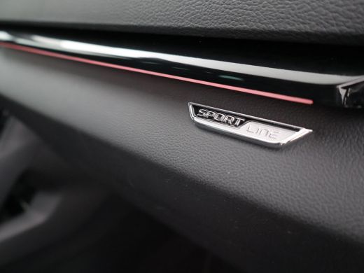 Skoda Karoq 1.5 TSI ACT 150 PK DSG AUT. SPORTLINE STEEL GREY + VIRTUAL COCKPIT | TREKHAAK | CAMERA | ADAPTIVE... ActivLease financial lease