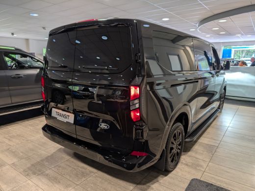 Ford Transit Custom 320 L2 Limited 233pk Dubbele cabine Black Platinum | Camera | Lederen bekleding | Keyless | Navi ... ActivLease financial lease