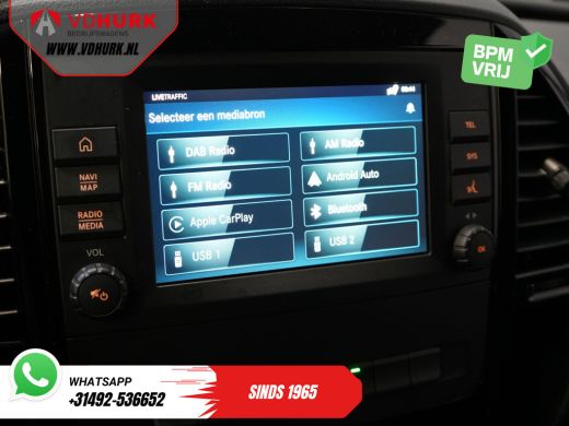 Mercedes-Benz Vito 114 CDI Aut. L3 XL DC Dubbele Cabine BPM VRIJ! LED/ Climate/ LMV/ Navi/ Carplay/ Camera/ PDC/ Cruise ActivLease financial lease