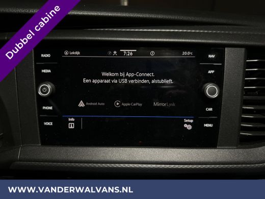 Volkswagen Transporter 2.0 TDI L2H1 Dubbele Cabine Euro6 Airco | 5-Zits | Navigatie | Trekhaak | Apple Carplay Android A... ActivLease financial lease