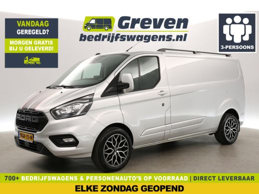 Ford Transit Custom 300 2.0 TDCI L2H1 Striping Airco Carplay Cruise Navigatie PDC 18"LMV 3 Persoons Trekhaak Ford Transit Custom 300 2.0 TDCI L2H1 Striping Airco Carplay Cruise Navigatie PDC 18"LMV 3 Persoons Trekhaak