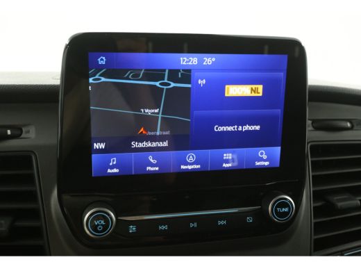 Ford Transit Custom 300 2.0 TDCI L2H1 Striping Airco Carplay Cruise Navigatie PDC 18"LMV 3 Persoons Trekhaak ActivLease financial lease