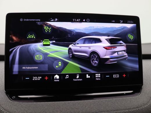 Skoda Enyaq iV 60 Trekhaak, Warmtepomp, Adaptive Cruise control, Lane- & Side Assist, Stoelverwarming, Keyless, ... ActivLease financial lease