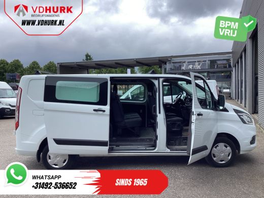 Ford Transit Custom 2.0 TDCI L2 Trend DC Dubbel Cabine BPM VRIJ! Stoelverw./ Carplay/ 2.7t Trekverm./ Navi/ PDC/ Cruise ActivLease financial lease