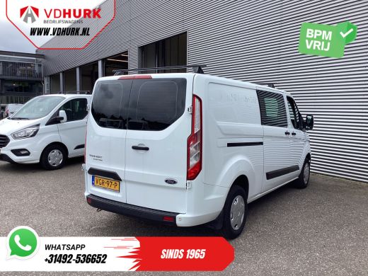 Ford Transit Custom 2.0 TDCI L2 Trend DC Dubbel Cabine BPM VRIJ! Stoelverw./ Carplay/ 2.7t Trekverm./ Navi/ PDC/ Cruise ActivLease financial lease