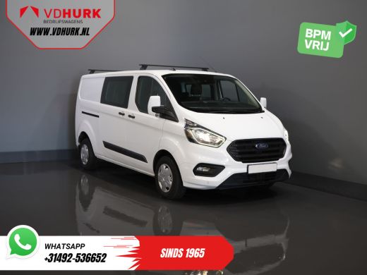 Ford Transit Custom 2.0 TDCI L2 Trend DC Dubbel Cabine BPM VRIJ! Stoelverw./ Carplay/ 2.7t Trekverm./ Navi/ PDC/ Cruise Ford Transit Custom 2.0 TDCI L2 Trend DC Dubbel Cabine BPM VRIJ! Stoelverw./ Carplay/ 2.7t Trekverm./ Navi/ PDC/ Cruise