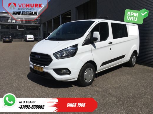 Ford Transit Custom 2.0 TDCI L2 Trend DC Dubbel Cabine BPM VRIJ! Stoelverw./ Carplay/ 2.7t Trekverm./ Navi/ PDC/ Cruise ActivLease financial lease