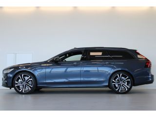 Volvo  V90 T8 455PK Ultra Dark | B&W Audio | 360° | Luchtvering | 20'' | Trekhaak | Massage | Getint Glas