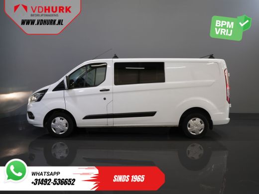 Ford Transit Custom 2.0 TDCI L2 Trend DC Dubbel Cabine BPM VRIJ! Stoelverw./ Carplay/ 2.7t Trekverm./ Navi/ PDC/ Cruise ActivLease financial lease