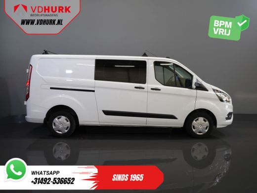 Ford Transit Custom 2.0 TDCI L2 Trend DC Dubbel Cabine BPM VRIJ! Stoelverw./ Carplay/ 2.7t Trekverm./ Navi/ PDC/ Cruise ActivLease financial lease