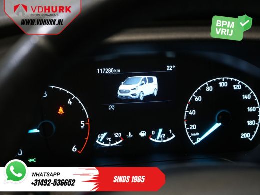 Ford Transit Custom 2.0 TDCI L2 Trend DC Dubbel Cabine BPM VRIJ! Stoelverw./ Carplay/ 2.7t Trekverm./ Navi/ PDC/ Cruise ActivLease financial lease