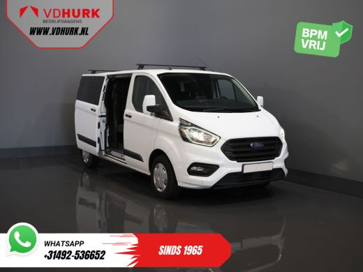Ford Transit Custom 2.0 TDCI L2 Trend DC Dubbel Cabine BPM VRIJ! Stoelverw./ Carplay/ 2.7t Trekverm./ Navi/ PDC/ Cruise ActivLease financial lease