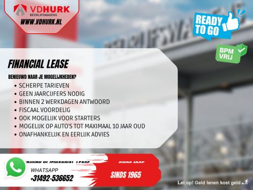 Ford Transit Courier 44 kWh 293km WLTP/ Snellader/ Stoelverw./ Stuurverw./ Carplay/ Camera/ PDC/ Climate ActivLease financial lease