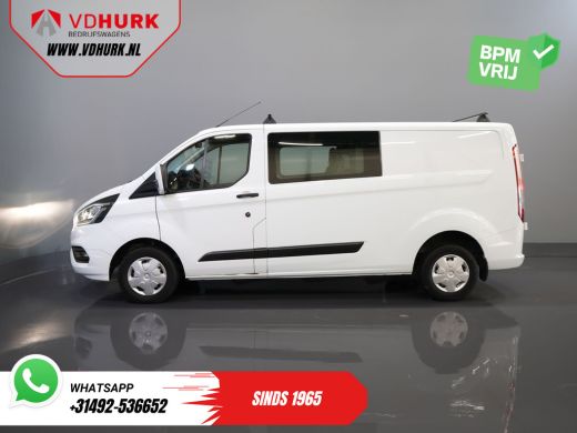 Ford Transit Custom 2.0 TDCI L2 Trend DC Dubbel Cabine BPM VRIJ! NL Auto/ Stoelverw./ Carplay/ 2.7t Trekverm./ Navi/ ... ActivLease financial lease