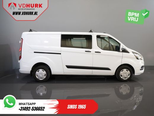 Ford Transit Custom 2.0 TDCI L2 Trend DC Dubbel Cabine BPM VRIJ! NL Auto/ Stoelverw./ Carplay/ 2.7t Trekverm./ Navi/ ... ActivLease financial lease