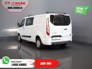 Ford Transit Custom 2.0 TDCI L2 Trend DC Dubbel Cabine BPM VRIJ! NL Auto/ Stoelverw./ Carplay/ 2.7t Trekverm./ Navi/ ...