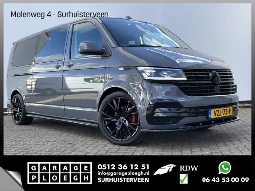 Volkswagen Transporter 6-Pers 2.0 TDI L2H1 DC Bulli Leer Cam Trekhaak Lang 6 Persoons Dubbele Cabine