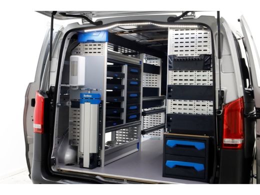 Mercedes-Benz Vito 114 CDI 136pk Compact 9G Automaat 2x Schuifdeur/LED/Camera/Inrichting 05-2022 ActivLease financial lease