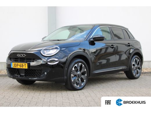 Fiat 600 1.2 Hybrid La Prima / Navigatie / Camera / LEDER / Stoelverwarming / Dodehoek / PDC V+A / Keyless...