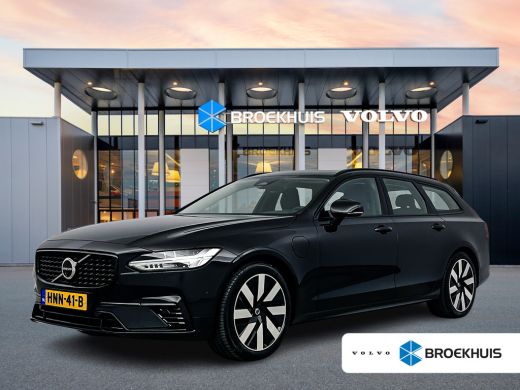 Volvo  V90 T8 Recharge Ultra Dark | 19" | Trekhaak | Gelaagd glas | 360 Camera | Panoramadak | Head-up | Ful...