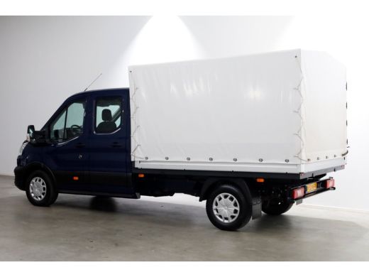 Ford Transit 350 2.0 TDCI 130pk 4x4 L3H1 Trend D.C. Open laadbak met huif 06-2021 ActivLease financial lease