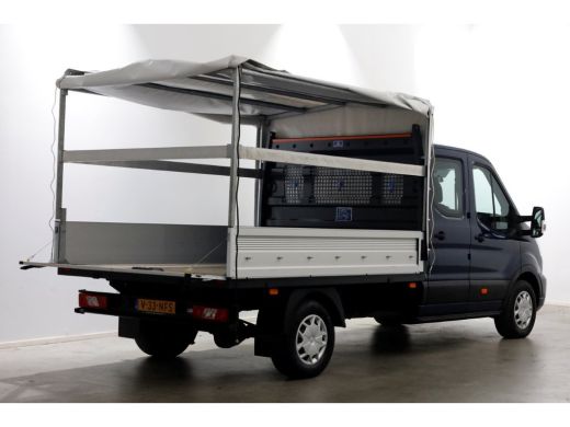 Ford Transit 350 2.0 TDCI 130pk 4x4 L3H1 Trend D.C. Open laadbak met huif 06-2021 ActivLease financial lease
