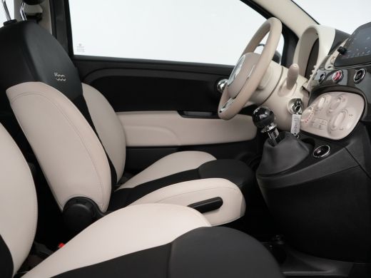 Fiat 500 1.0 70PK HYBRID DOLCEVITA AIRCO / 15"LMV / CRUISECONTROL / APPLE-ANDROID AUTO / PANO.DAK / LEDER ... ActivLease financial lease