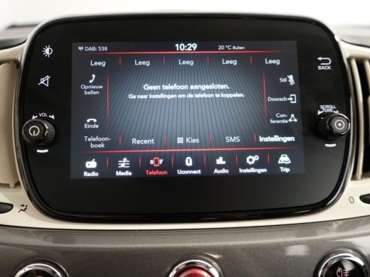 Fiat 500 1.0 70PK HYBRID DOLCEVITA AIRCO / 15"LMV / CRUISECONTROL / APPLE-ANDROID AUTO / PANO.DAK / LEDER ... ActivLease financial lease