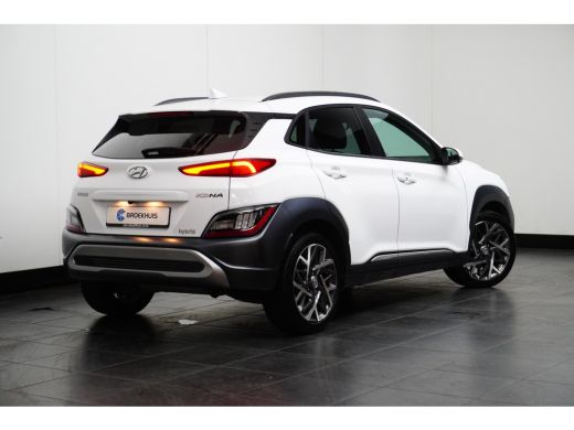 Hyundai Kona 1.6 GDI HEV Fashion Design Sky 140pk | Schuif-/Kanteldak | Vol-Leder | Stoelverwarming | Climate ... ActivLease financial lease