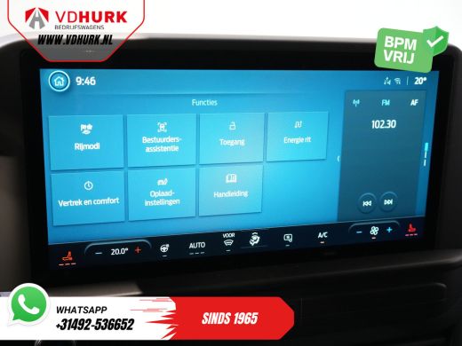 Ford E-Transit Custom 320 L2 65 kWh 330 km WLTP 2.3t Trekverm./ Snellader/ LED/ Standkachel/ Stoelverw./ Stuur.Verw./ V... ActivLease financial lease