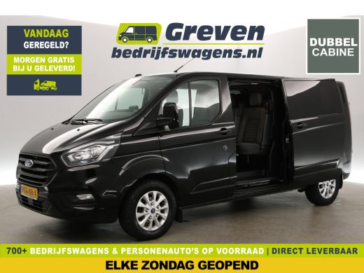 Ford Transit Custom 300 2.0 TDCI L2H1 Limited | DC | Airco | Cruise | Carplay | Navigatie | 2xSchuifdeur | Trekhaak