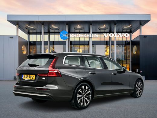 Volvo  V60 T6 Recharge Ultimate Bright 18" | Panoramadak | Blond Leder | Head-up | Elektr. verst. stoelen | ... ActivLease financial lease