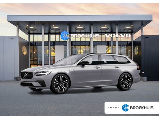 Volvo  V90 T8 Recharge Ultra Dark 20" | Luchtvering | Sportstoelen | Trekhaak | 360 Camera | Getint glas | P...