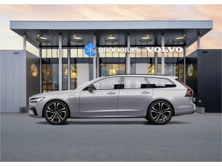 Volvo  V90 T8 Recharge Ultra Dark 20" | Luchtvering | Sportstoelen | Trekhaak | 360 Camera | Getint glas | P...