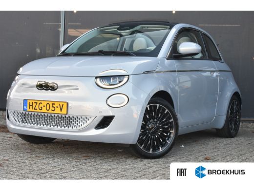 Fiat 500C La Prima 42 kWh DEMO-DEAL! | Vol-Leder | Stoelverwarming | Adaptive Cruise | Dodehoek-Detectie | ...
