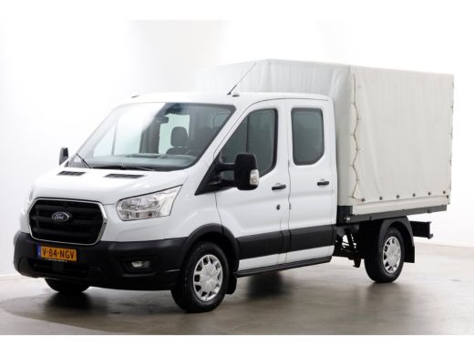 Ford Transit 2.0 TDCI 130pk L2H1 Trend D.C. Open Laadbak met huif 05-2020 ActivLease financial lease