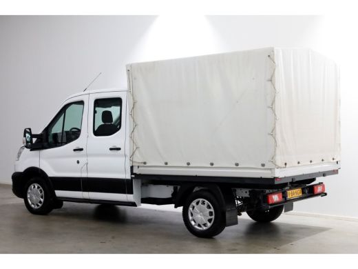 Ford Transit 2.0 TDCI 130pk L2H1 Trend D.C. Open Laadbak met huif 05-2020 ActivLease financial lease