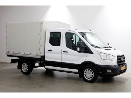 Ford Transit 2.0 TDCI 130pk L2H1 Trend D.C. Open Laadbak met huif 05-2020 ActivLease financial lease