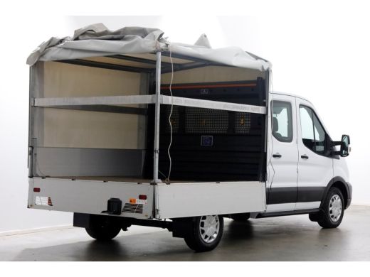 Ford Transit 2.0 TDCI 130pk L2H1 Trend D.C. Open Laadbak met huif 05-2020 ActivLease financial lease
