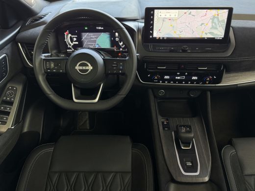 Nissan QASHQAI 1.3 MHEV 160PK TEKNA PLUS BOSE 20''LMV LEER ALCANTARA PANO MASSAGE BOSE STOEL/STUUR/RUIT VERW MAT... ActivLease financial lease