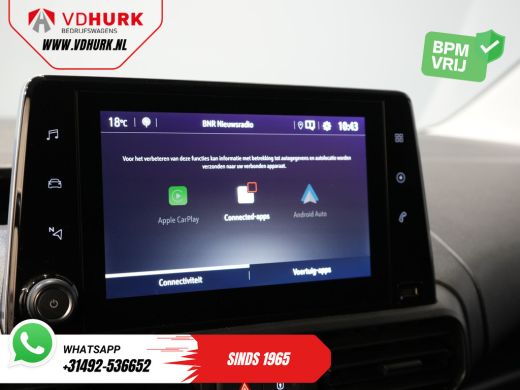 Opel Combo-e L2 50 kWh 135 pk 315km WLTP BPM VRIJ! Snellader/ Carplay/ Climate/ Imperiaal/ Cruise/ Head-up/ St... ActivLease financial lease