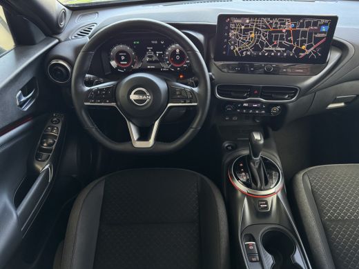 Nissan Juke DIG-TURBO 115PK N-CONNECTA NAVI STOEL/STUUR/RUIT.VERW. LED CAMERA XL.NAVI KEYLESS LMV 2025 ActivLease financial lease