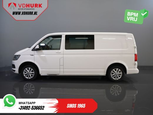 Volkswagen Transporter T6 2.0 TDI 150 pk DSG Aut. L2 Highline E6 DC Dubbel Cabine BPM VRIJ! Carplay/ Alarm/ Leder/ Cruis... ActivLease financial lease