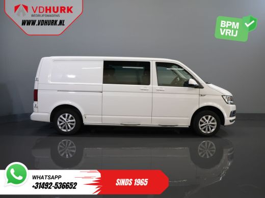 Volkswagen Transporter T6 2.0 TDI 150 pk DSG Aut. L2 Highline E6 DC Dubbel Cabine BPM VRIJ! Carplay/ Alarm/ Leder/ Cruis... ActivLease financial lease