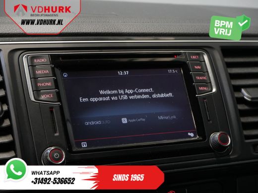Volkswagen Transporter T6 2.0 TDI 150 pk DSG Aut. L2 Highline E6 DC Dubbel Cabine BPM VRIJ! Carplay/ Alarm/ Leder/ Cruis... ActivLease financial lease