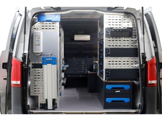 Mercedes-Benz Vito 114 CDI 136pk Compact 9G Automaat 2x Schuifdeur/LED/Camera/Inrichting 07-2022 ActivLease financial lease