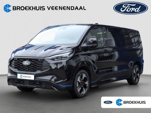 Ford Transit Custom 320 2.5 PHEV L2H1 Sport Dubbel Cabine | Direct leverbaar! | Trekhaak | LED | 19 inch | Dubbele sc...